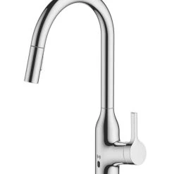 Clearwater Amelio AML10CP Battery-Powered Sensor Tap With Twin Spray Pull-Out Chrome
