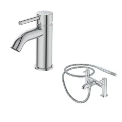Ideal Standard Ceraline Basin Mixer & Bath Shower Mixer Pack
