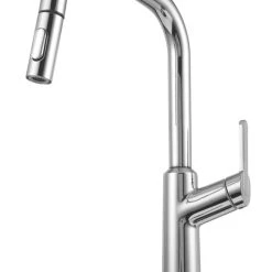 Clearwater Santor SAN20CP Single Lever Tap With Twin Spray Pull-Out Chrome