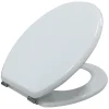 Essentials Standard Closing Toilet Seat Moulded Wood White