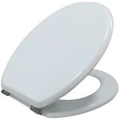Essentials Standard Closing Toilet Seat Moulded Wood White
