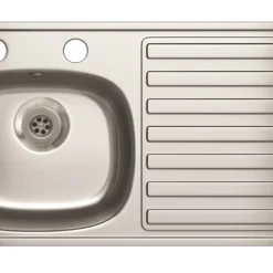 Carron Phoenix 1 Bowl Stainless Steel Kitchen Sink 940 X 485mm