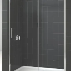 Triton Fast Fix Framed Rectangular Sliding Shower Door Chrome 1700 X 1900mm