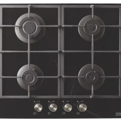 Cooke And Lewis Cooke & Lewis CLGOGUIT4 Glass Gas Hob Black 94 X 593mm