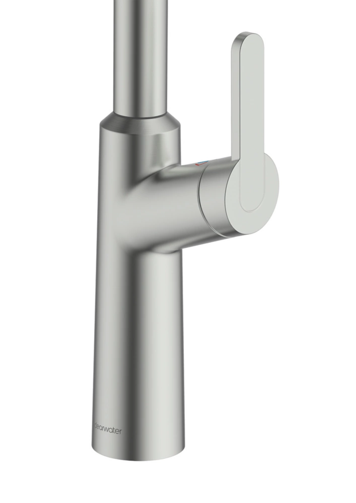 Clearwater Santor SAN20BN Single Lever Tap With Twin Spray Pull-Out Brushed Nickel PVD - Image 3