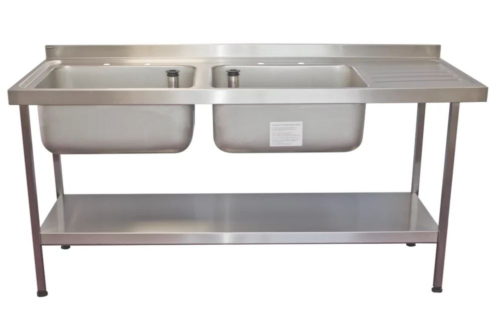 Franke Midi 2 Bowl Stainless Steel Catering Sink 1800 X 650mm