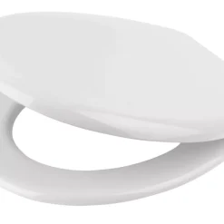 Swirl Thermoplastic Standard Closing Toilet Seat Polypropylene White