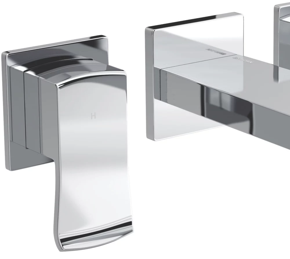 Bristan Descent Wall-Mounted Basin Mixer Tap Chrome - Image 2