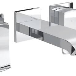 Bristan Descent Wall-Mounted Basin Mixer Tap Chrome