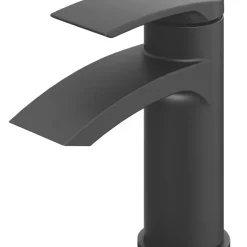 Swirl Wye Basin Mono Mixer Matt Black