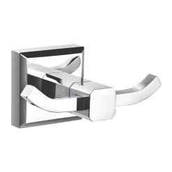 Aqualux Goodwood Double Robe Hook Chrome