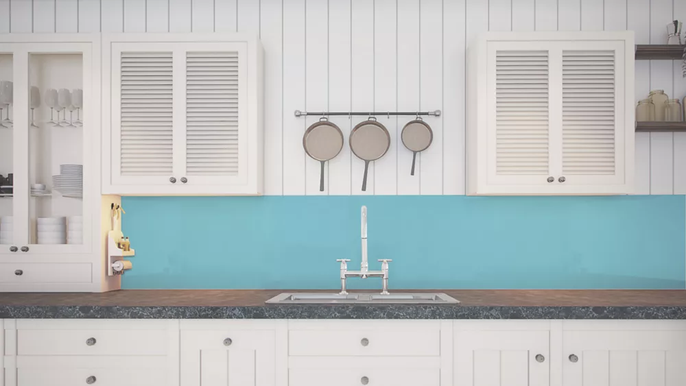 Splashwall Bathroom Splashback Gloss Ocean 900 X 2420 X 4mm - Image 2