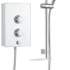 Mira Decor White / Chrome 8.5kW Manual Electric Shower