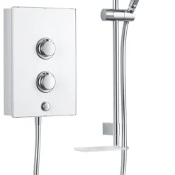 Mira Decor White / Chrome 8.5kW Manual Electric Shower