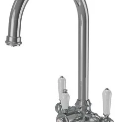 ETAL Traditional Cruciform 3-in-1 Hot Water Kitchen Tap Polished Chrome