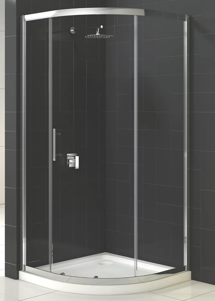 Triton Fast Fix Framed Quadrant 1-Door Shower Enclosure Non-Handed Chrome 900 X 900 X 1900mm