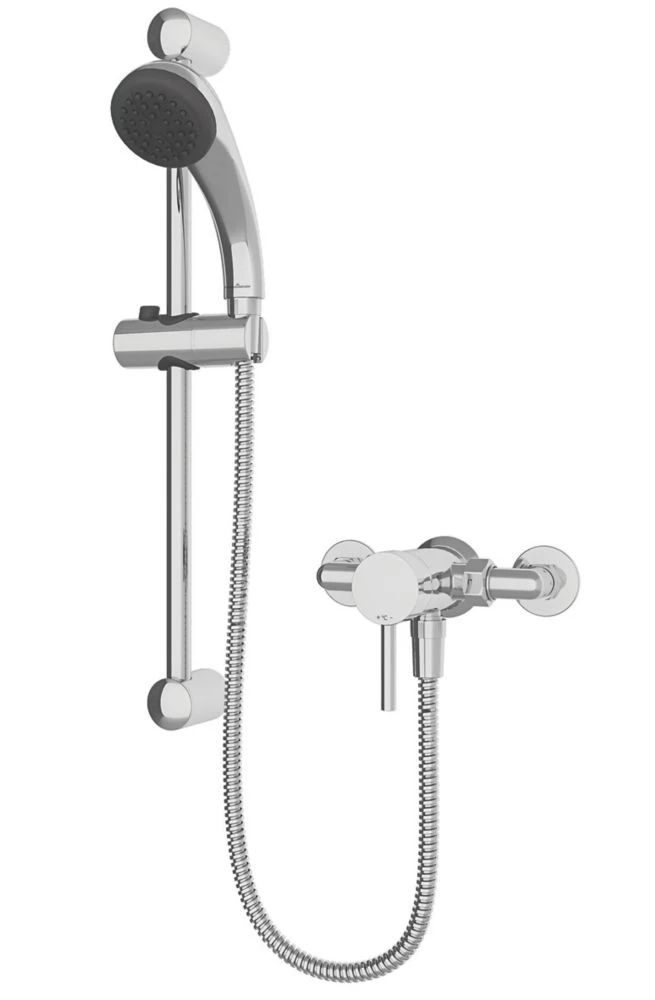 Gainsborough Manual Rear-Fed Exposed Chrome Mixer