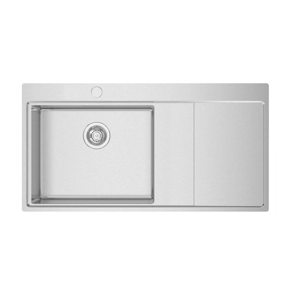 Clearwater Xeron 1 Bowl Stainless Steel Kitchen Sink With RH Single Drainer 1000 X 520mm