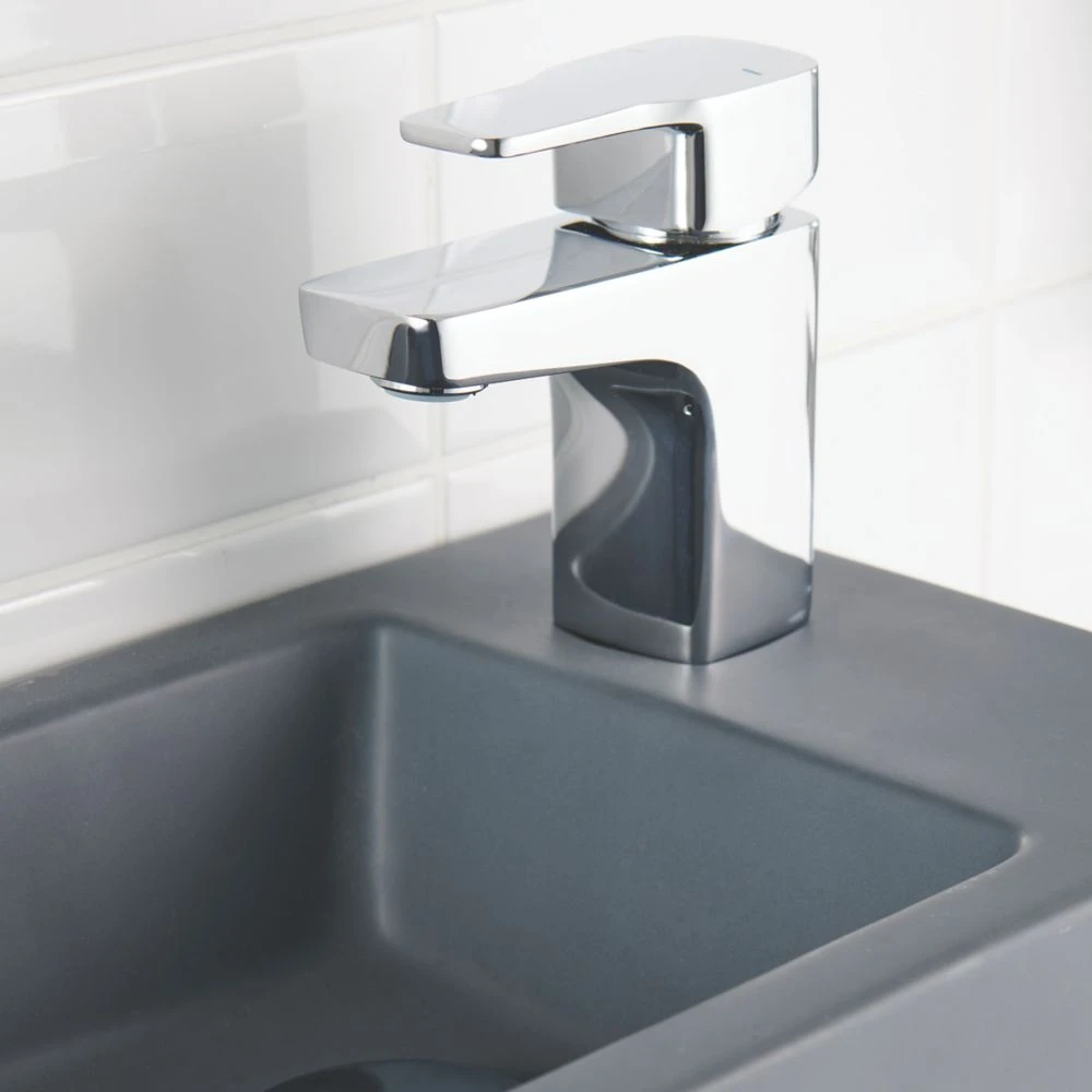 Swirl Swindale Mini Basin Mixer Silver - Image 4