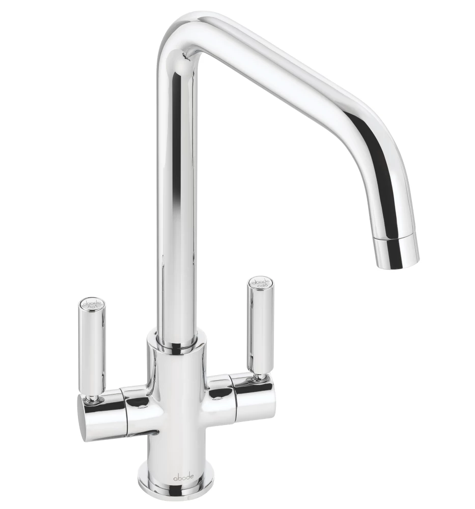 Abode Globe Quad Dual-Lever Mono Mixer Kitchen Tap Chrome