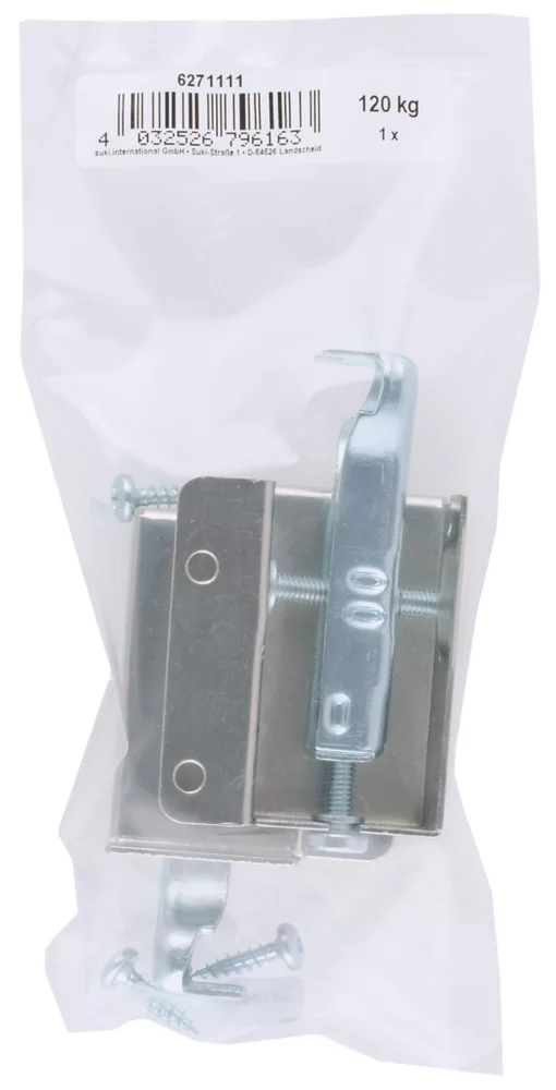 Suki Cabinet Suspension Hangers Silver 15 X 64 X 39mm 2 Pack - Image 2