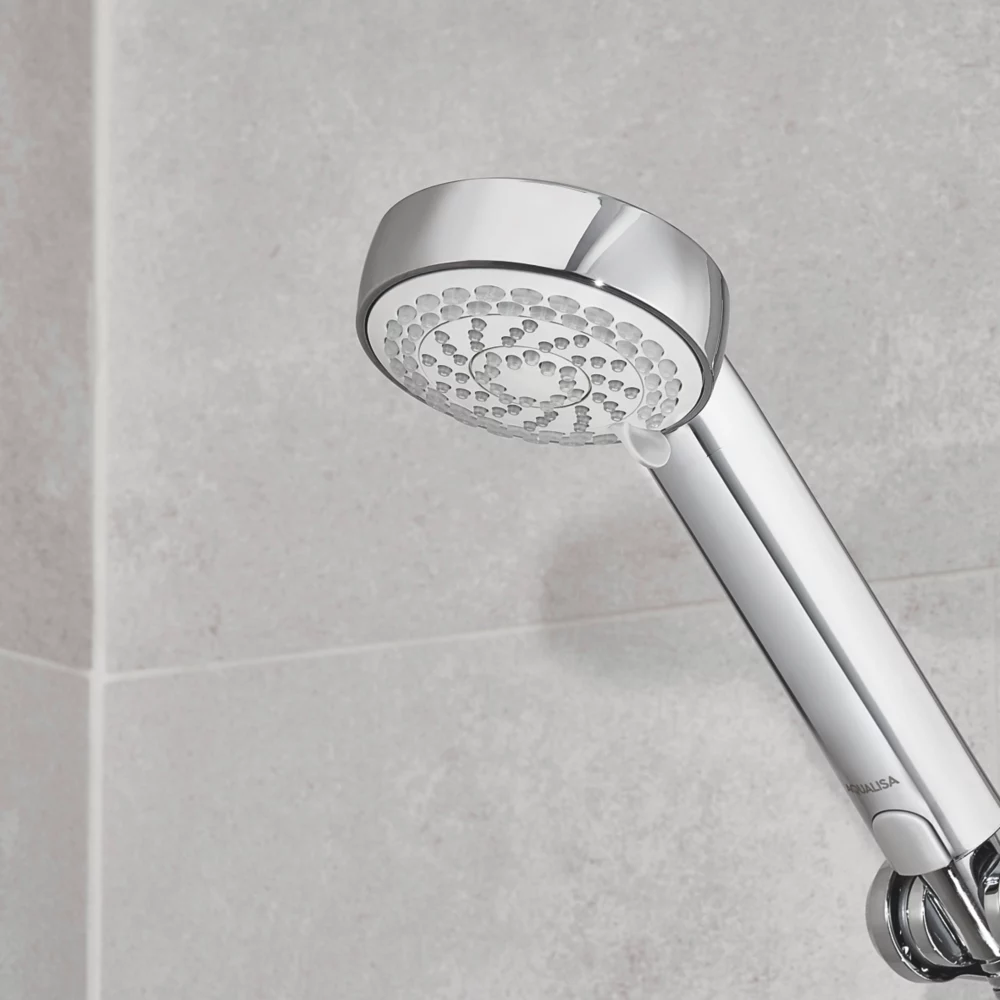 Aqualisa Visage Smart Gravity-Pumped Rear-Fed Chrome Thermostatic Smart Shower With Drencher - Image 5