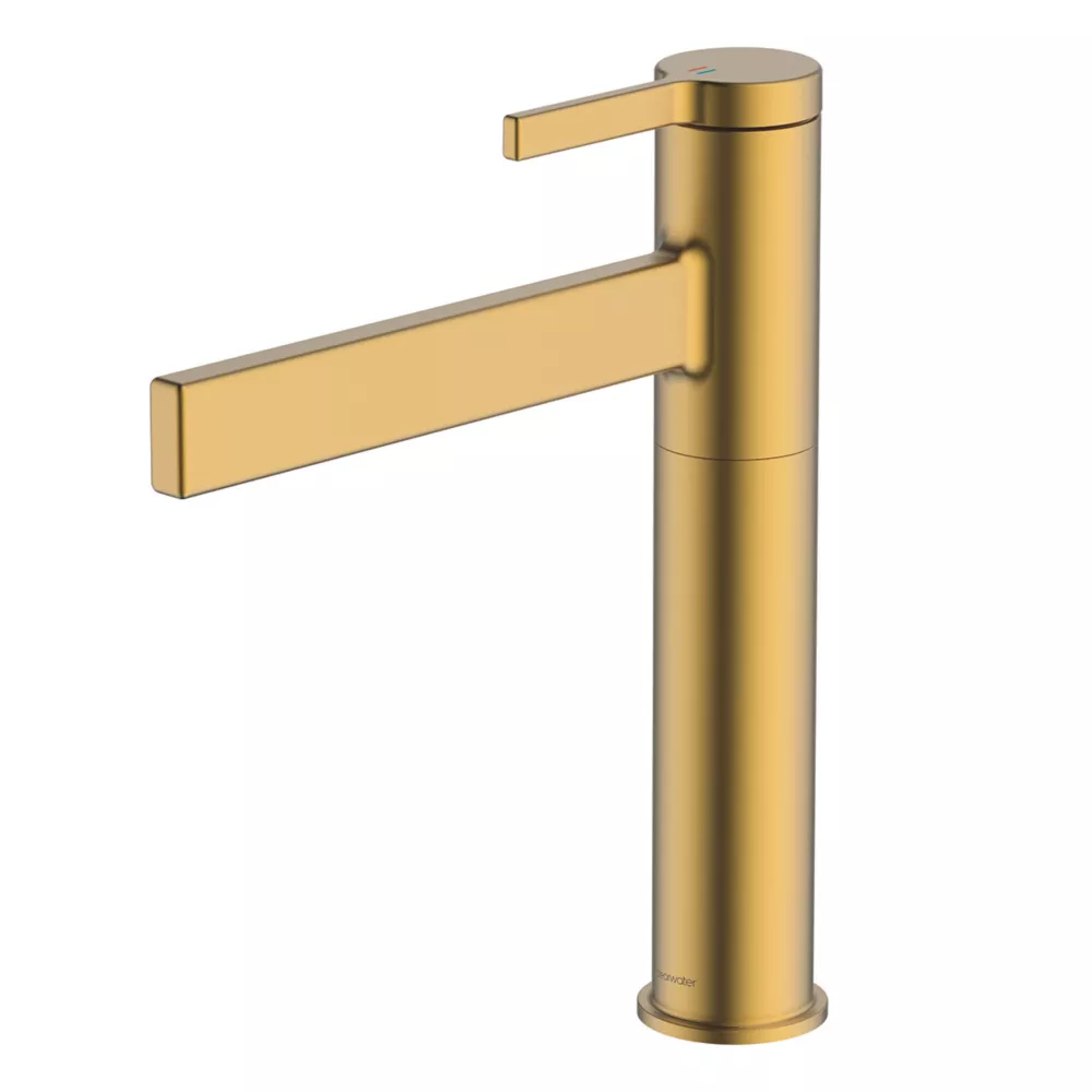 Clearwater Taku Monobloc Mixer Tap Brushed Brass PVD