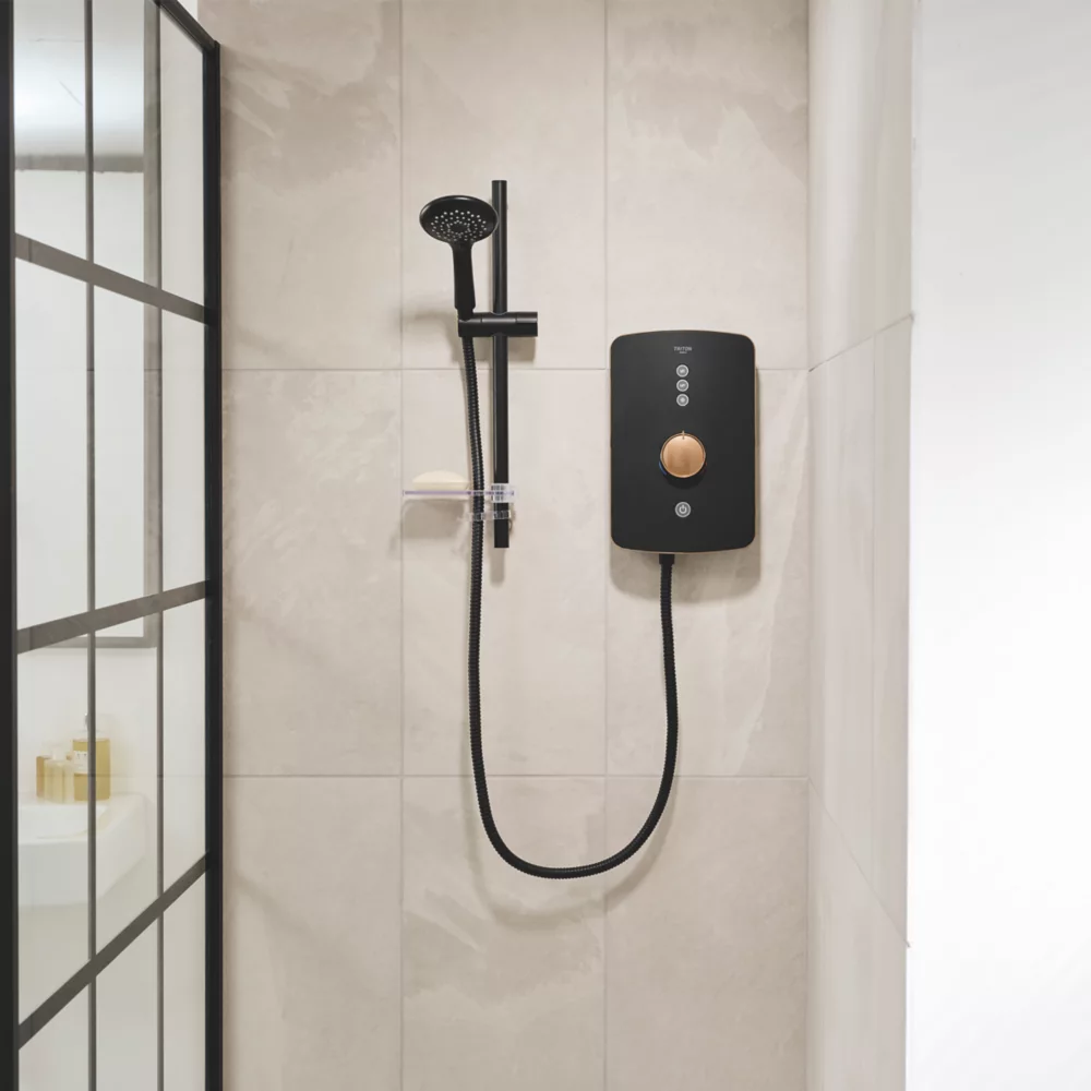 Triton Amala Black With Copper Accents 9.5kW Electric Shower - Image 4
