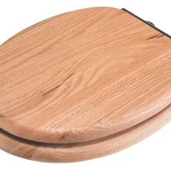 Croydex Rutland Soft-Close With Quick-Release Toilet Seat Solid Oak Natural