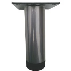 Rothley Round Furniture Leg Silver 100mm