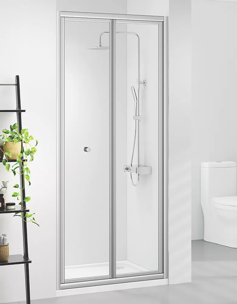 Triton Neo Six Framed Rectangular Bi-Fold Shower Door Chrome 760 X 1850mm