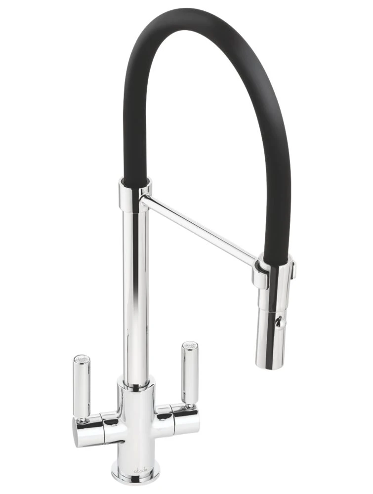 Abode Globe Professional AT2160 Pull-Out Spray Mono Mixer Kitchen Tap Chrome