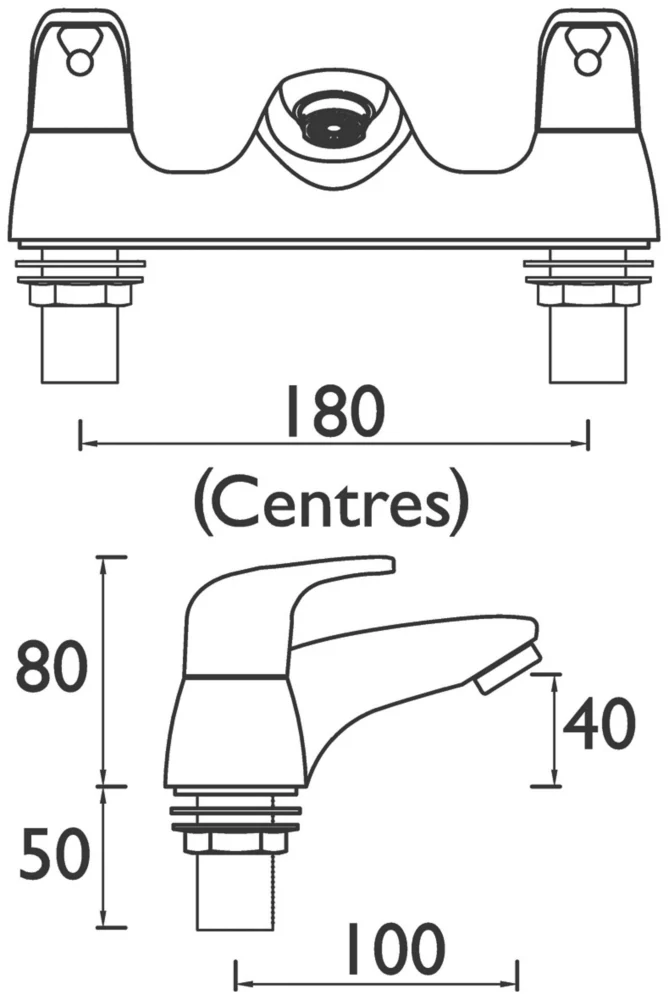 Bristan Cadet Bath Filler Tap - Image 2