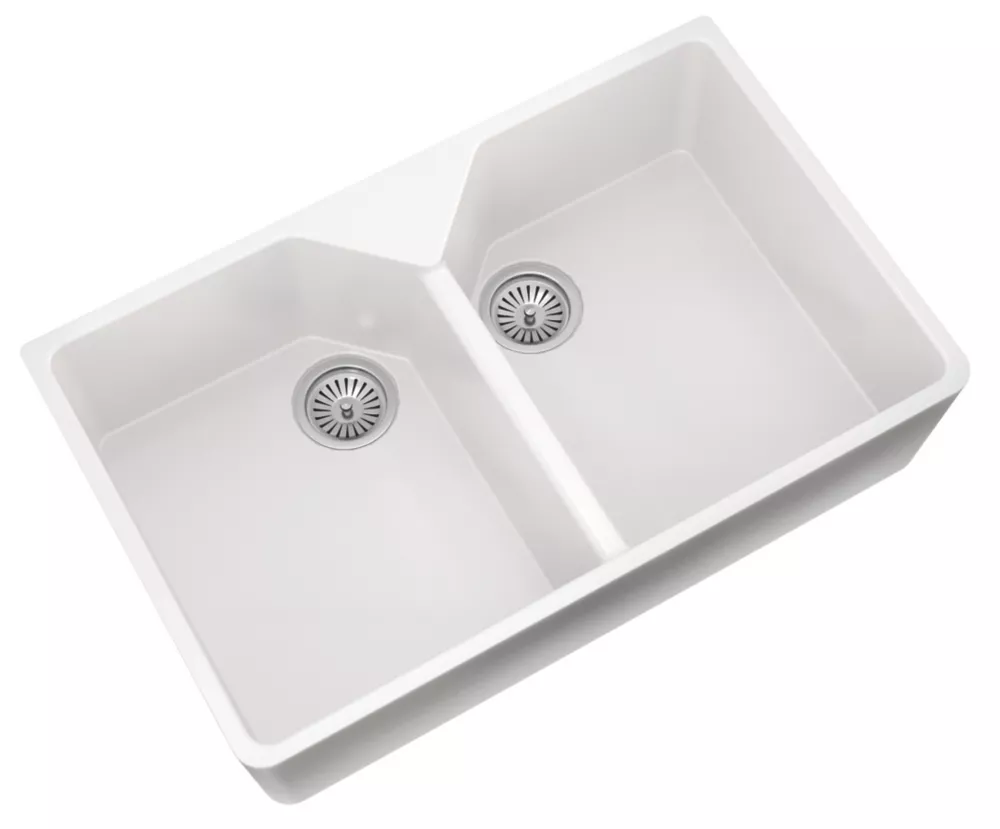 ETAL Comite 2 Bowl Granite Composite Belfast Kitchen Sink 800 X 500 X 216mm