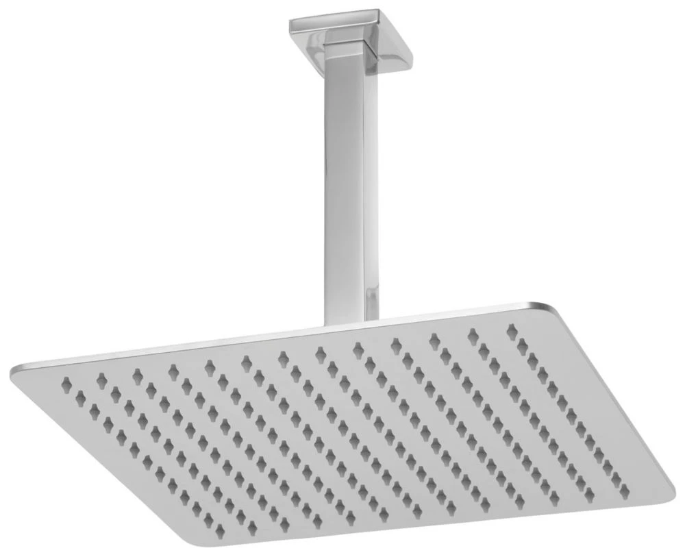 Triton H2ome HP/Combi Ceiling & Rear Fed Dual Outlet Chrome / Black Thermostatic Digital Shower - Image 2