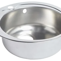 Essentials 1 Bowl Stainless Steel Round Kitchen Sink 485 X 485mm