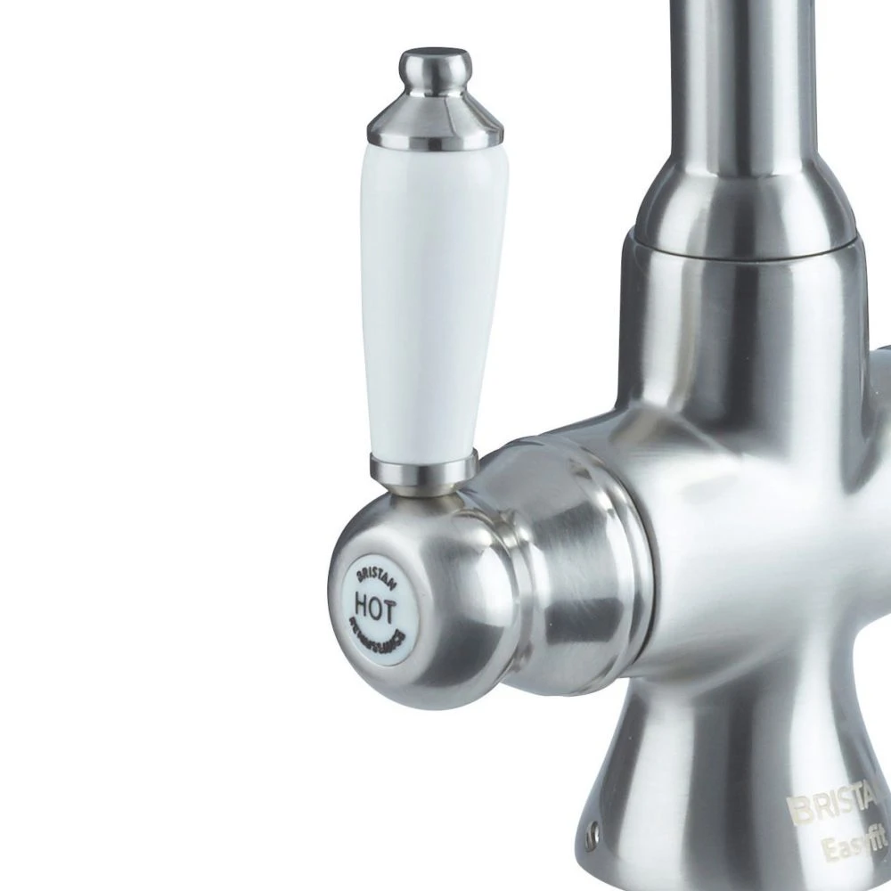 Bristan Renaissance Easyfit Kitchen Sink Mixer Tap Brushed Nickel - Image 2