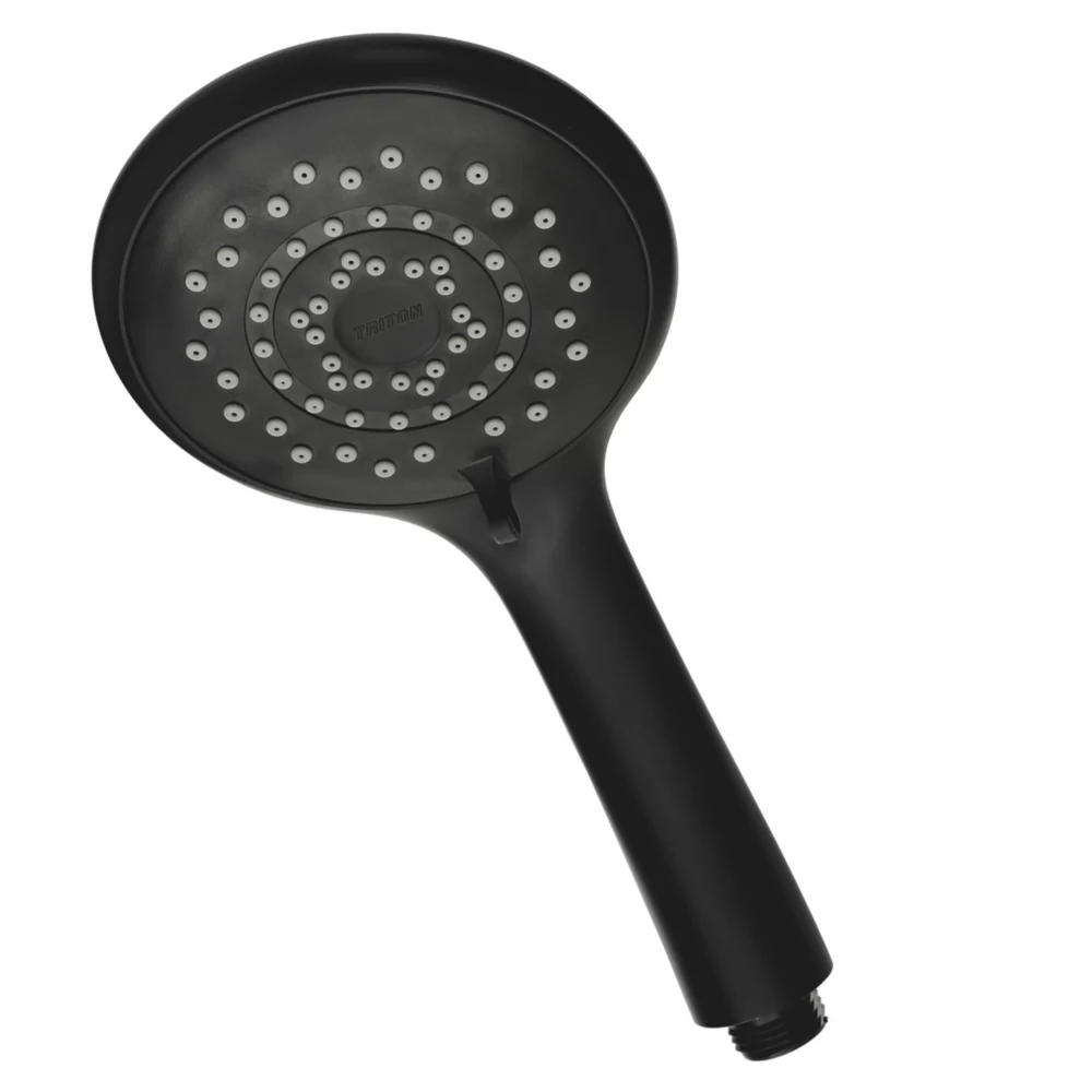 Triton T5 POS Shower Head Black 110 X 242mm