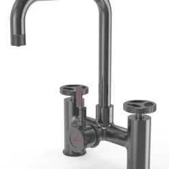 ETAL Industrial Bridge 3-in-1 Hot Water Kitchen Tap Matt Black