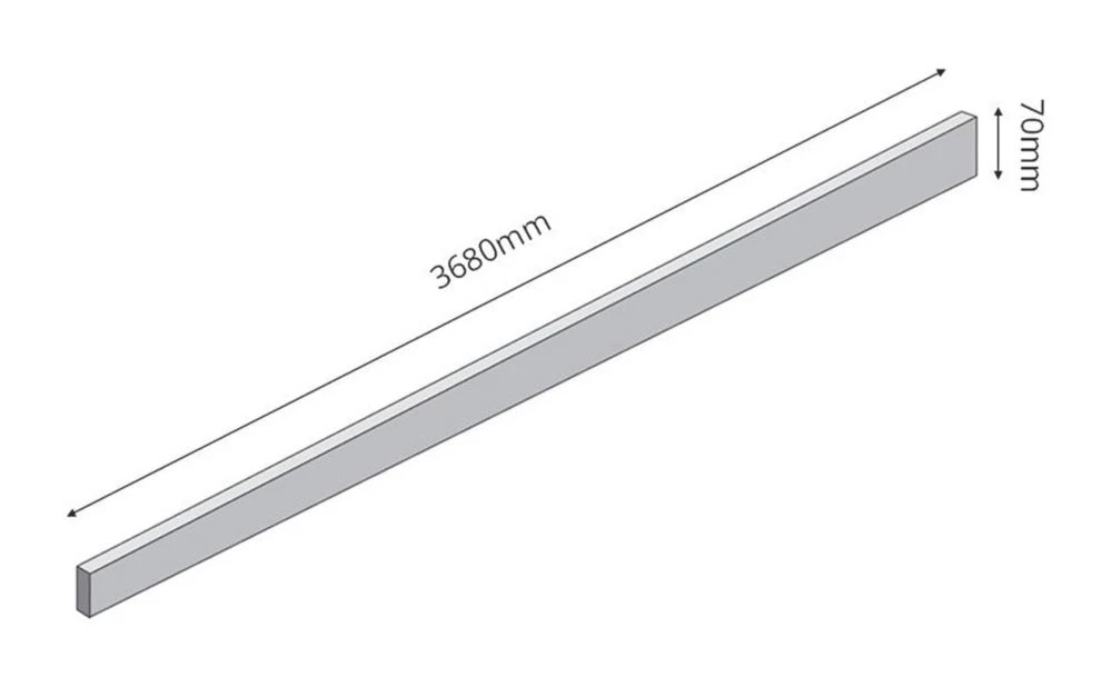 Maia Greystone Upstand 3680 X 70 X 10mm - Image 3