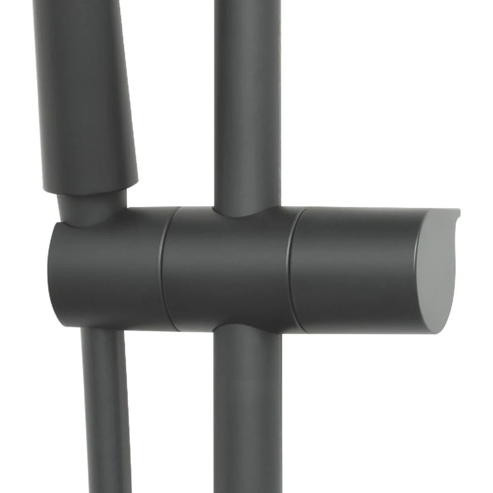 Swirl Shower Kit Modern Design Matt Black - Image 2