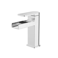 Essentials Niagara Waterfall Basin Mono Mixer Tap With Clicker Waste Chrome