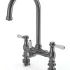 ETAL Traditional Bridge 3-in-1 Hot Water Kitchen Tap Gun Metal