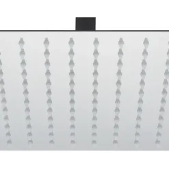 Swirl Slimline Adjustable Square Shower Head Chrome 300mm