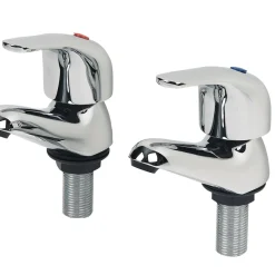 Swirl Bathroom Basin Taps Chrome