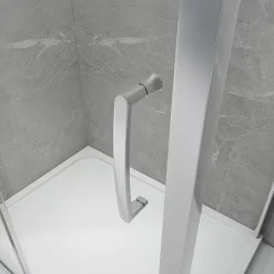 Alternative view of Triton Neo Eight Framed Quadrant Pivot Shower Door Chrome 800 X 1900mm