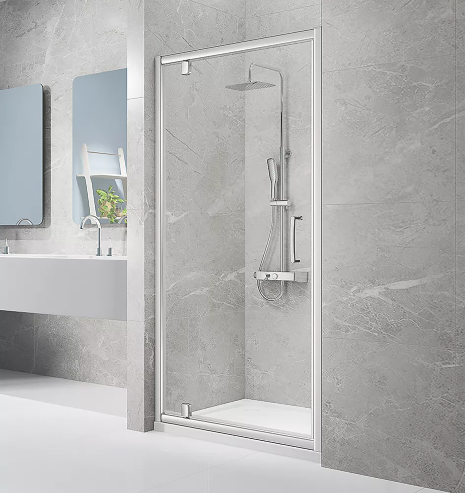 Triton Neo Eight Framed Quadrant Pivot Shower Door Chrome 800 X 1900mm 1 Triton Neo Eight Framed Quadrant Pivot Shower Door Chrome 800 X 1900mm