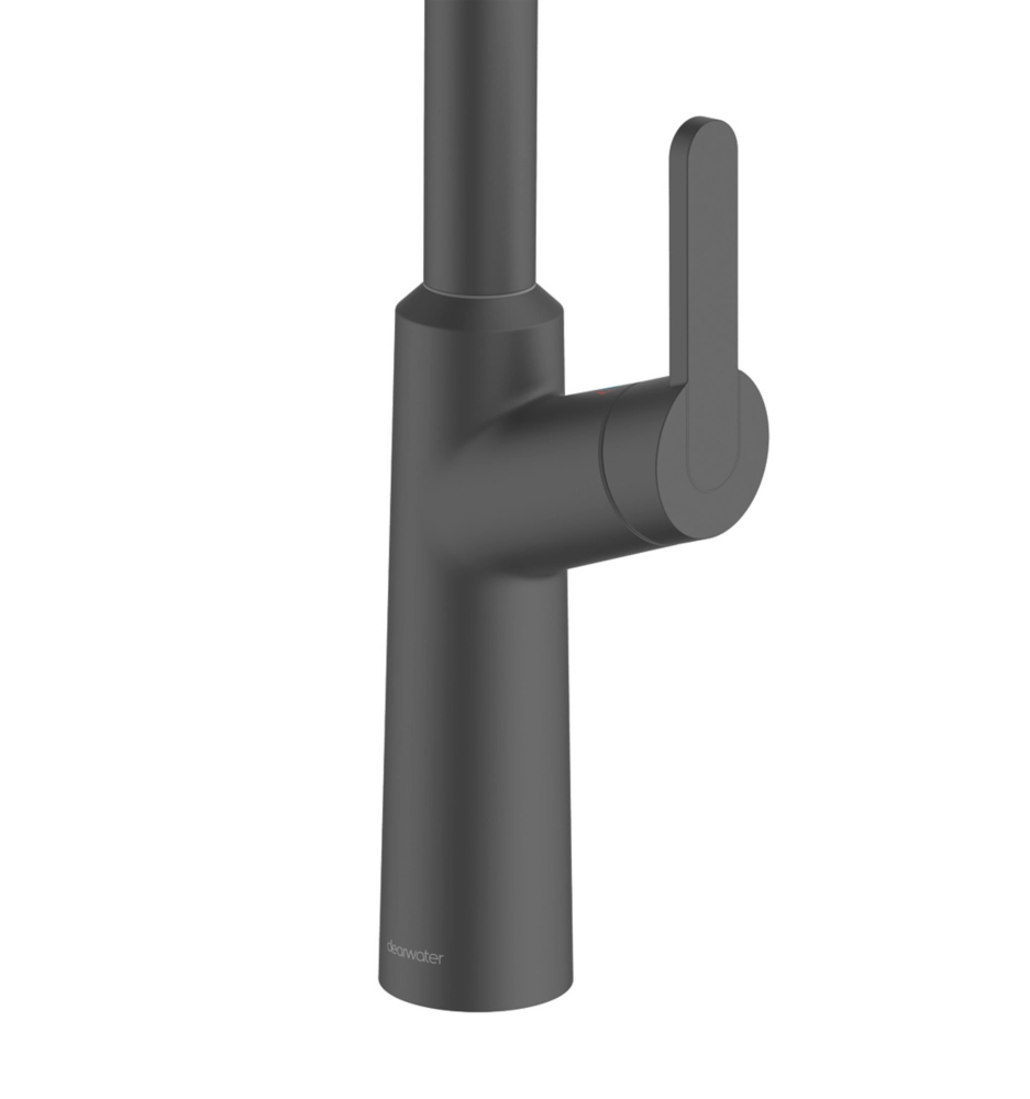 Clearwater Santor SAN20MB Single Lever Tap With Twin Spray Pull-Out Matt Black - Image 2