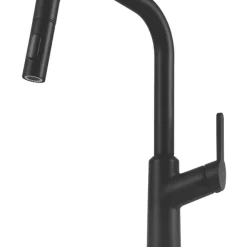 Clearwater Santor SAN20MB Single Lever Tap With Twin Spray Pull-Out Matt Black