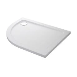 Mira Flight Safe Offset Quadrant Shower Tray RH White 1000 X 800 X 40mm